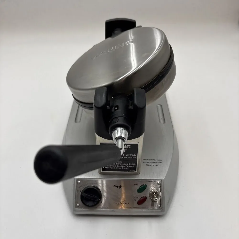 Waring Professional Belgian Waffle Maker WMK300 Rotating Flip Stainless Steel